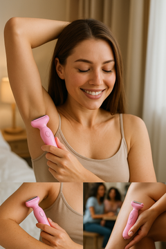 Women's Electric Shaver - 2-in-1 Rechargeable Bikini Trimmer & Facial Hair Remover, Waterproof Body Shaver for Legs, Arms, Underarms - USB Cordless 90 Min Battery Life Image 3