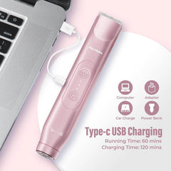 Women's Electric Shaver - 2-in-1 Rechargeable Bikini Trimmer & Facial Hair Remover, Waterproof Body Shaver for Legs, Arms, Underarms - USB Cordless 90 Min Battery Life Image 11