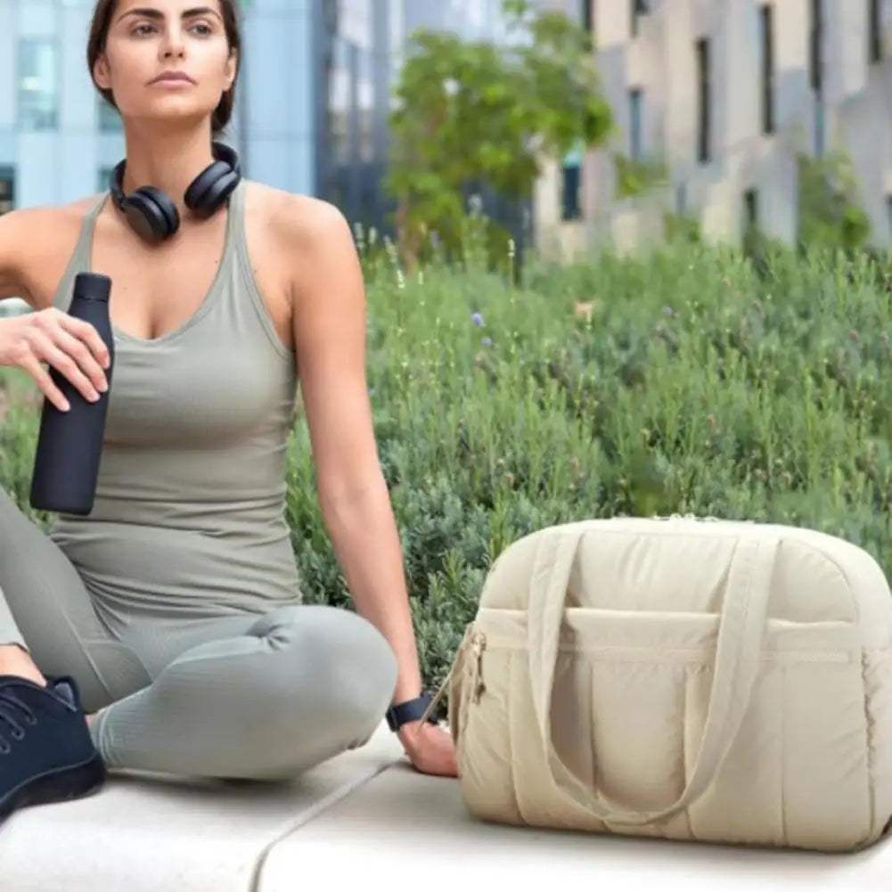 Stylish Travel Handbag with Waterproof PVC Pocket – Versatile Gym & Carry-On Bag with 5 Pockets for Organized Adventures! - Hardonia