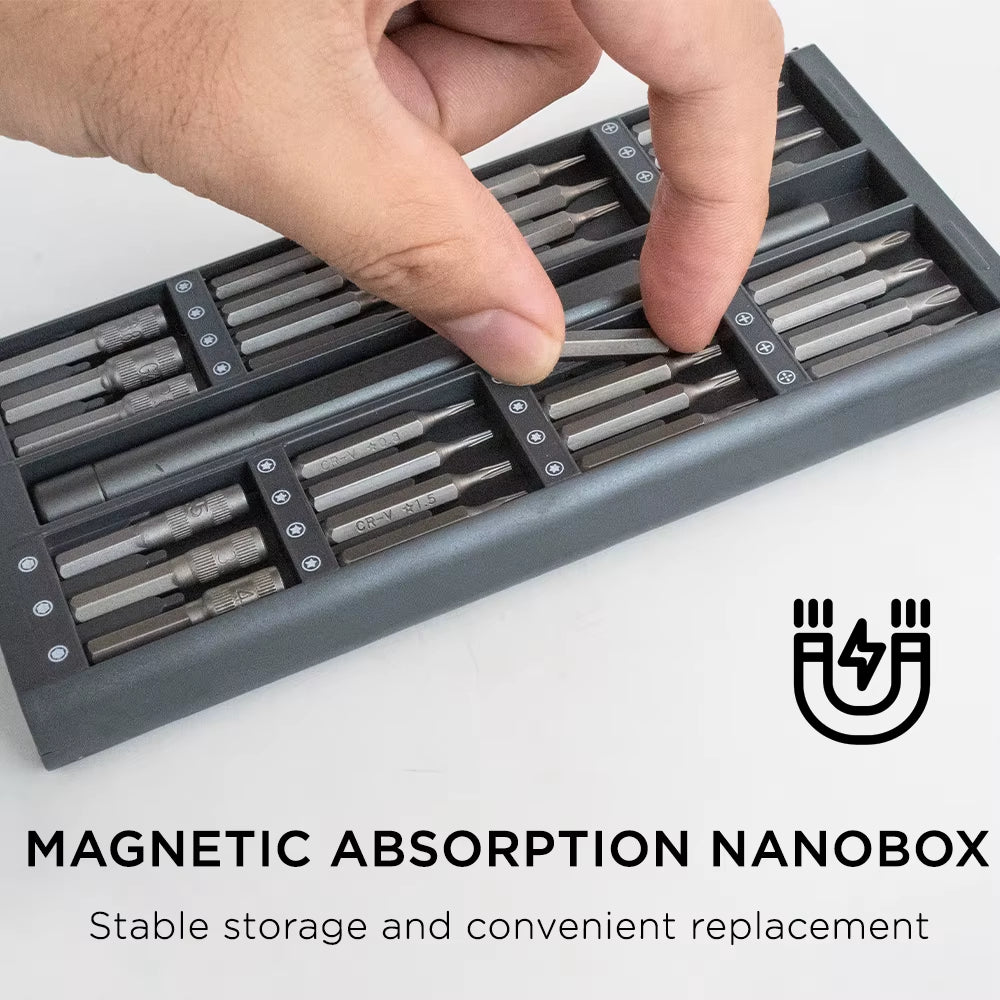 Upgrade your repair game with this 25/63 in 1 Magnetic Precision Screwdriver Set - perfect for your mobile and PC fixes! 🌟🔧 #DIY #TechRepair #Gadgets