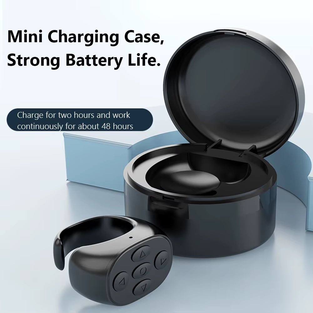 Elevate Your TikTok Game with This Bluetooth Ring Remote – Perfect for Selfies, Browsing, and More!