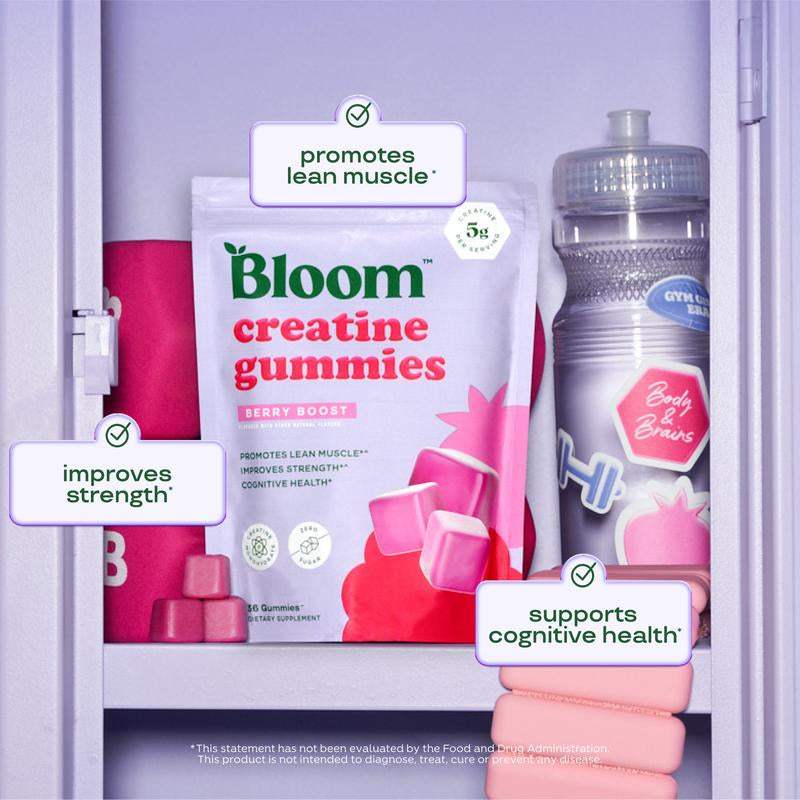 Boost Your Brain & Body with Bloom Nutrition's Creatine Gummies - Energy, Recovery & Strength for Women - Hardonia