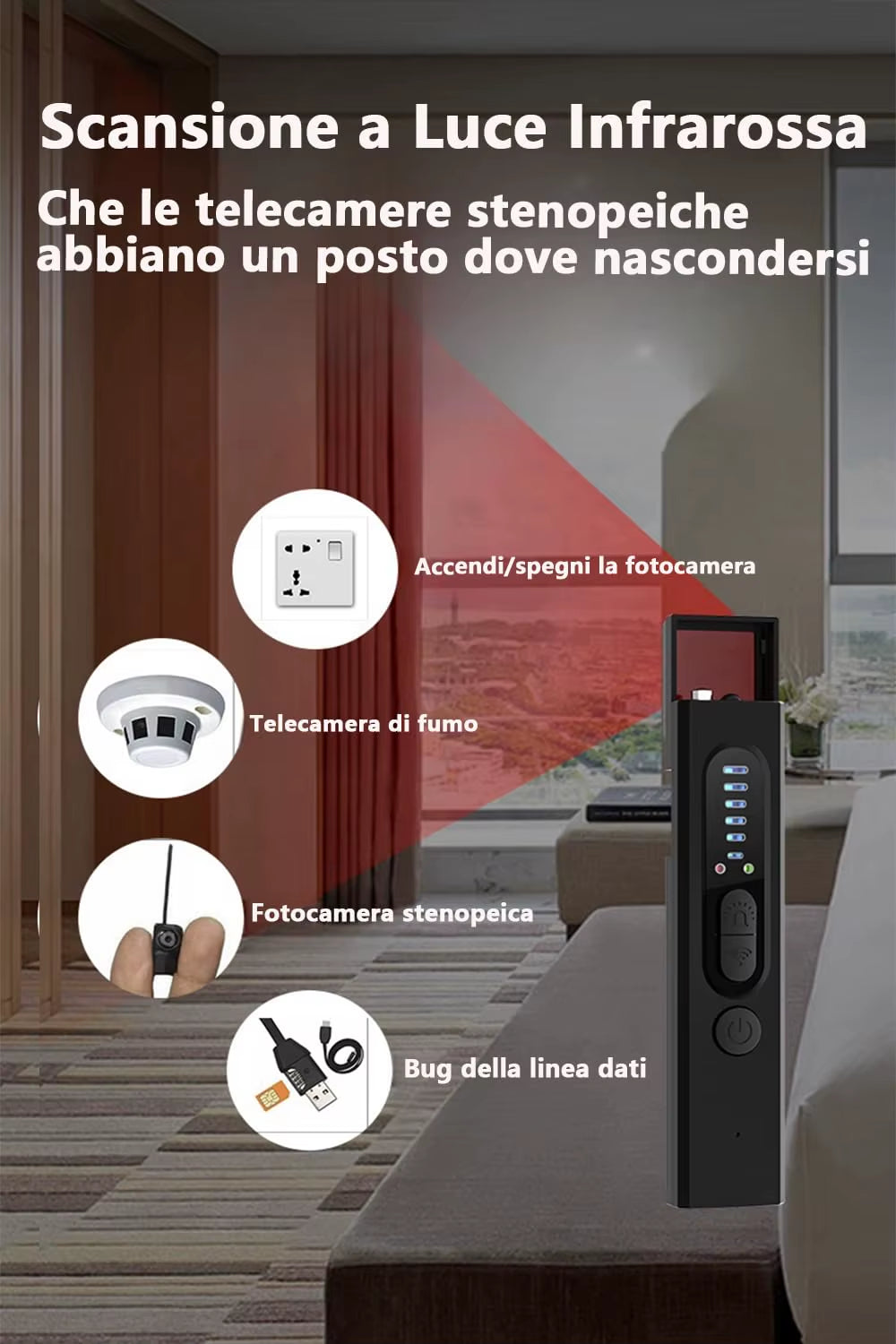 Uncover Hidden Cameras Anywhere: The Ultimate Microspy & Frequency Jammer Detector for Offices and Hotels!