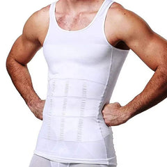 Elevate Your Confidence with Our Men's Slimming Shapewear Undershirt - Perfect Tummy Control Tank Top! thumbnail 2