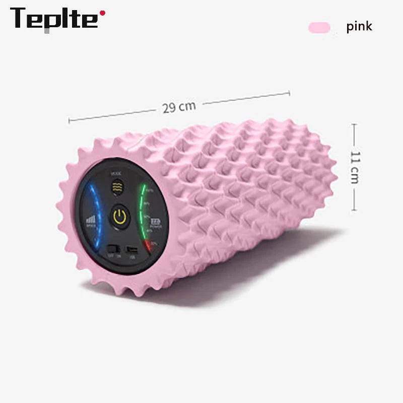 Electric Foam Roller – Deep Tissue Vibration Massage, 4 Speeds, USB Rechargeable - Hardonia
