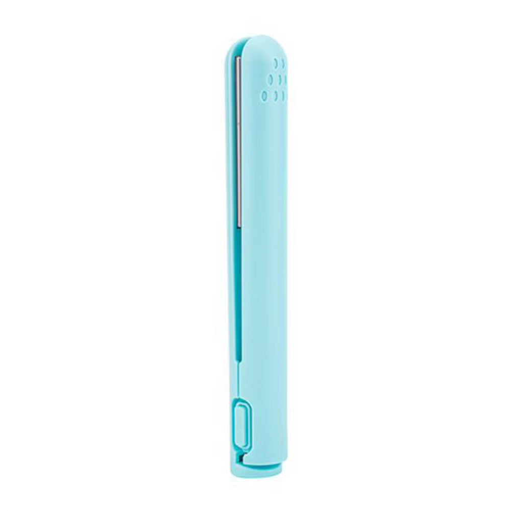 Portable Cordless USB Hair Straightener Brush – Perfect for Travel and Dorm Life! Straighten or Curl Short Hair with Ease!