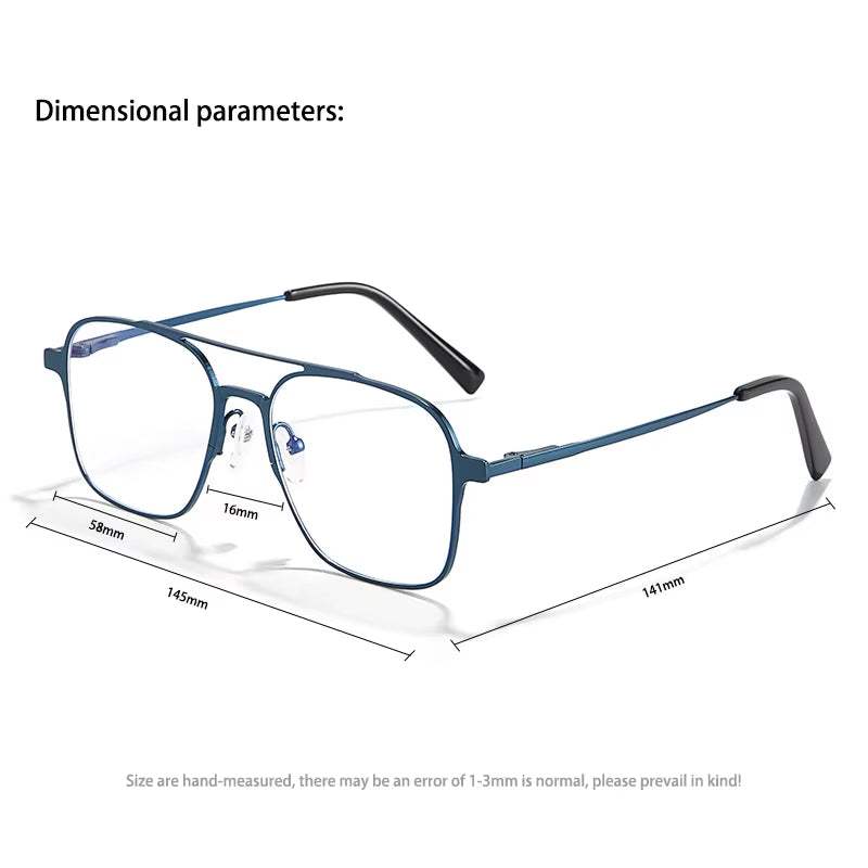 Hardonia 3-in-1 polarized magnet clip-on sunglasses with blue frames and clear lenses, perfect for versatile wear.