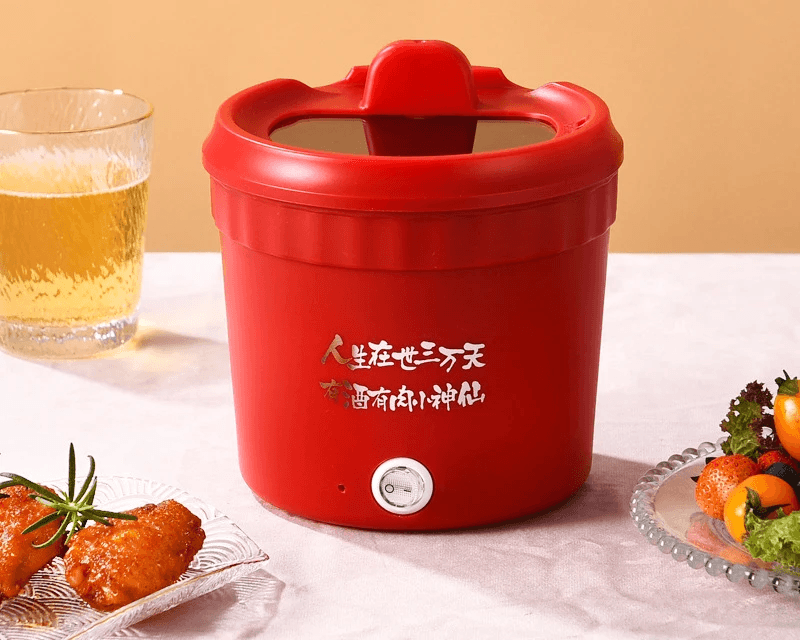 Electric Cooking Pot – 1.2L/1.5L Multi-Function Portable Cooker, Non-Stick Mini Pot for Noodles, Rice & Soups - Hardonia