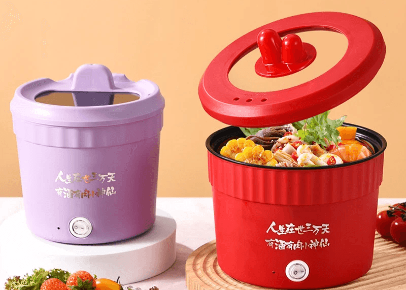 Electric Cooking Pot – 1.2L/1.5L Multi-Function Portable Cooker, Non-Stick Mini Pot for Noodles, Rice & Soups - Hardonia