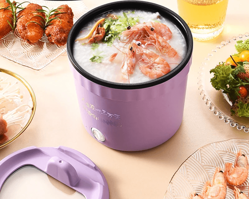 Electric Cooking Pot – 1.2L/1.5L Multi-Function Portable Cooker, Non-Stick Mini Pot for Noodles, Rice & Soups - Hardonia