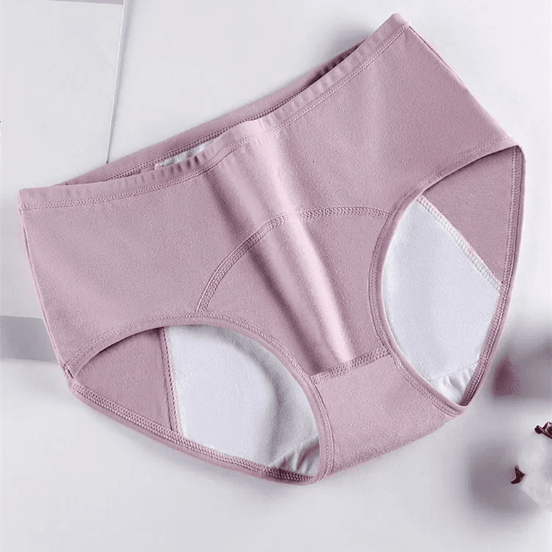 Experience Ultimate Comfort with Leak-Proof Cotton Briefs for Your Menstrual Cycle - Seamless and Warm Women's Underwear! - Hardonia