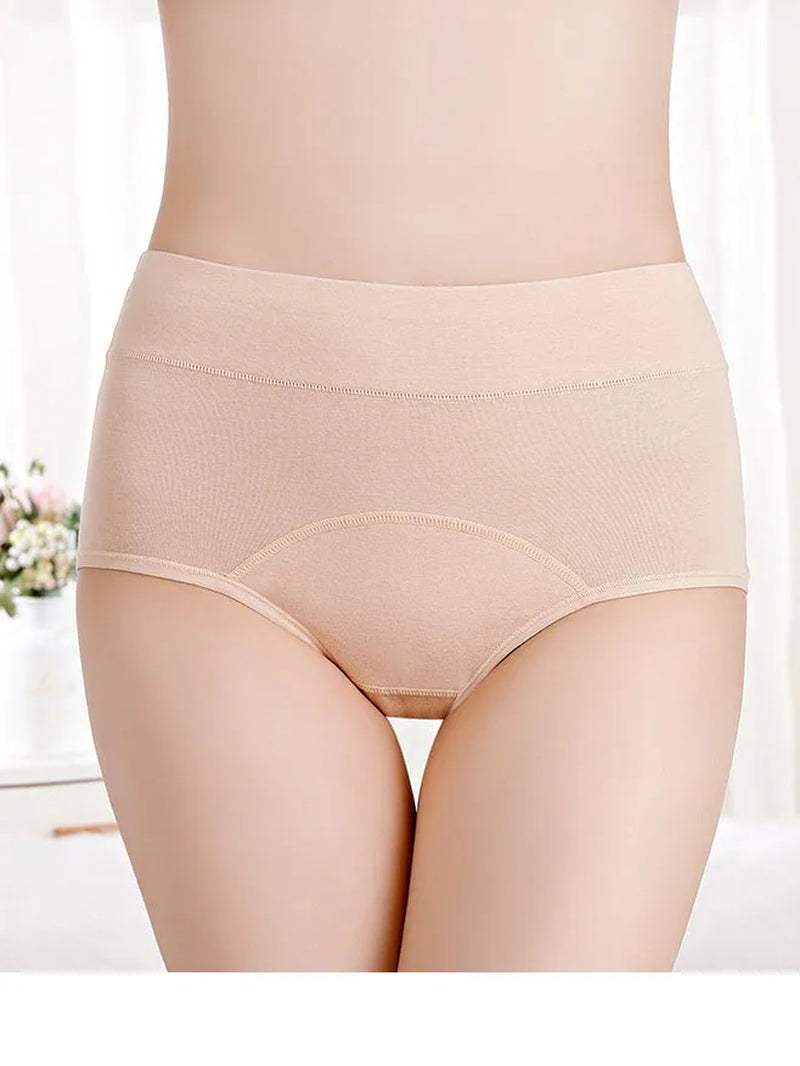 Experience Ultimate Comfort with Leak-Proof Cotton Briefs for Your Menstrual Cycle - Seamless and Warm Women's Underwear! - Hardonia