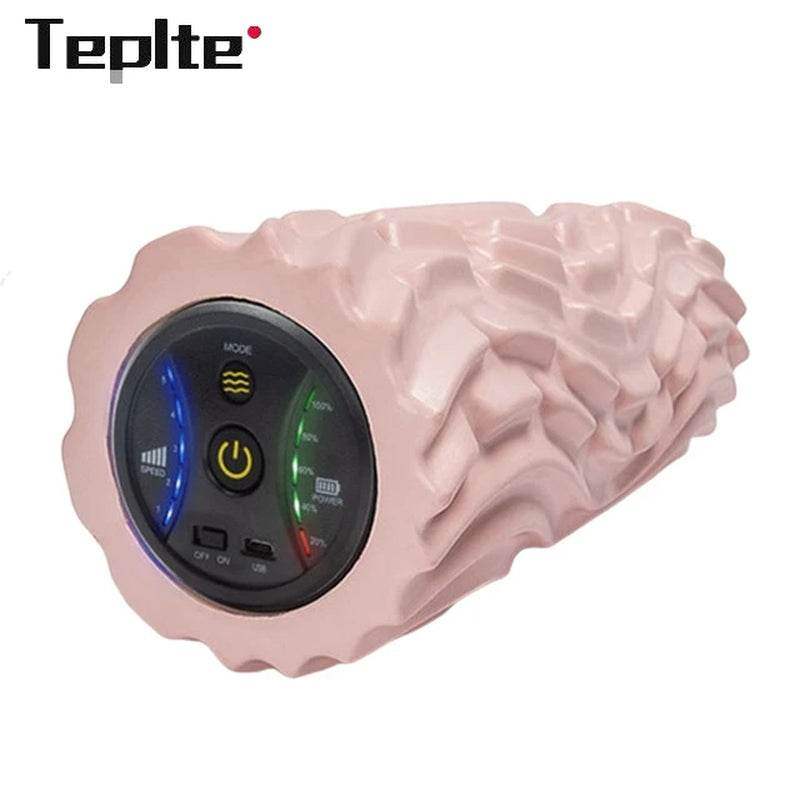 Electric Foam Roller – Deep Tissue Vibration Massage, 4 Speeds, USB Rechargeable - Hardonia