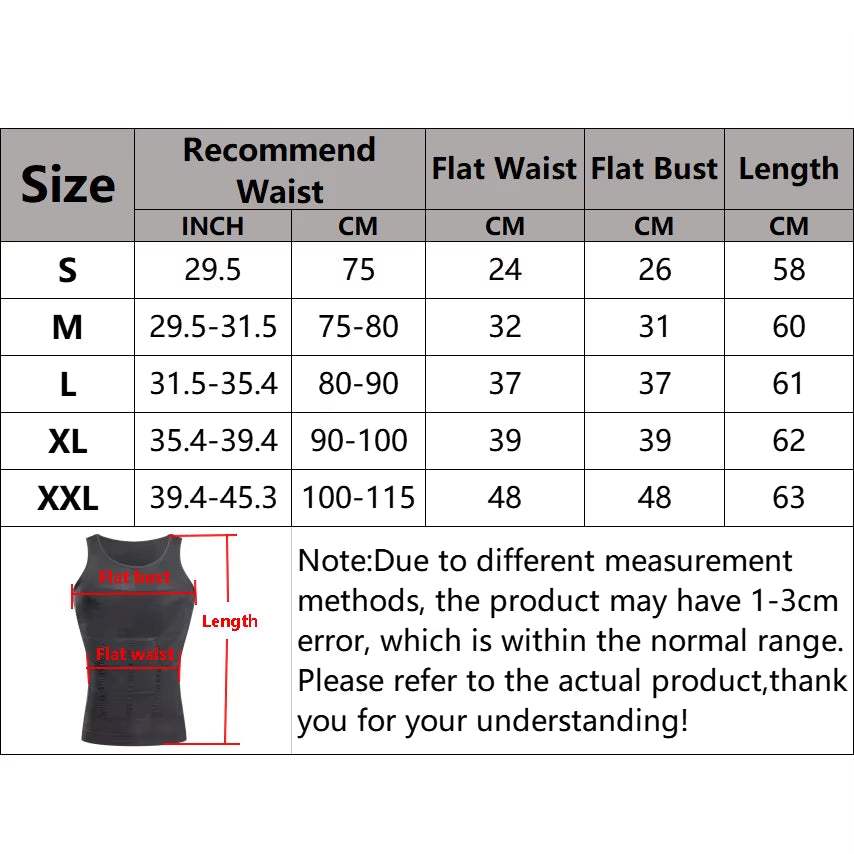 Elevate Your Confidence with Our Men's Slimming Shapewear Undershirt - Perfect Tummy Control Tank Top! - Hardonia