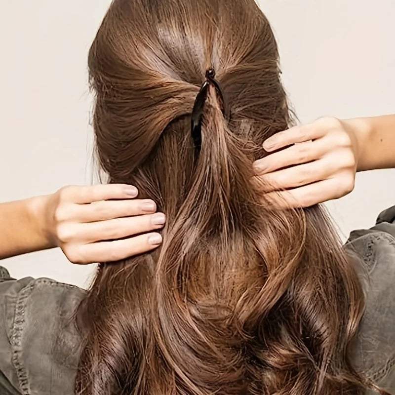 Banana Hair Clip for Women – Classic Plastic Ponytail Holder, Strong Grip Hair Accessory for Girls & Ladies - Hardonia