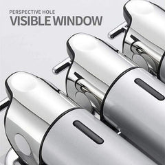 Transform Your Bathroom with Our Stylish Wall-Mount Soap Dispenser - Available in Single, Double, or Triple 500ml Options! thumbnail 4