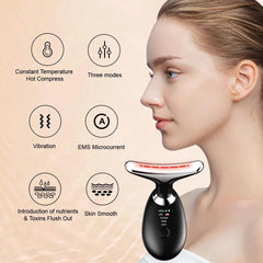 Hardonia LED Facial Massager with EMS and Heat Therapy Image 2