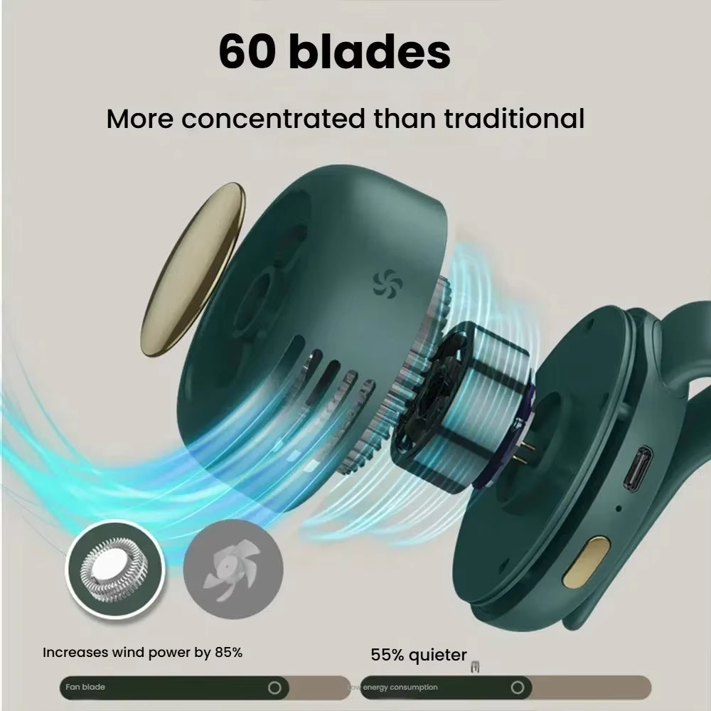 Beat the heat with our sleek Mini Bladeless Fan! 🌬️ Rechargeable, portable, and perfect for both outdoor adventures and your desk! Clip it on and cool down anywhere! 💨 #FanLife #SummerEssentials