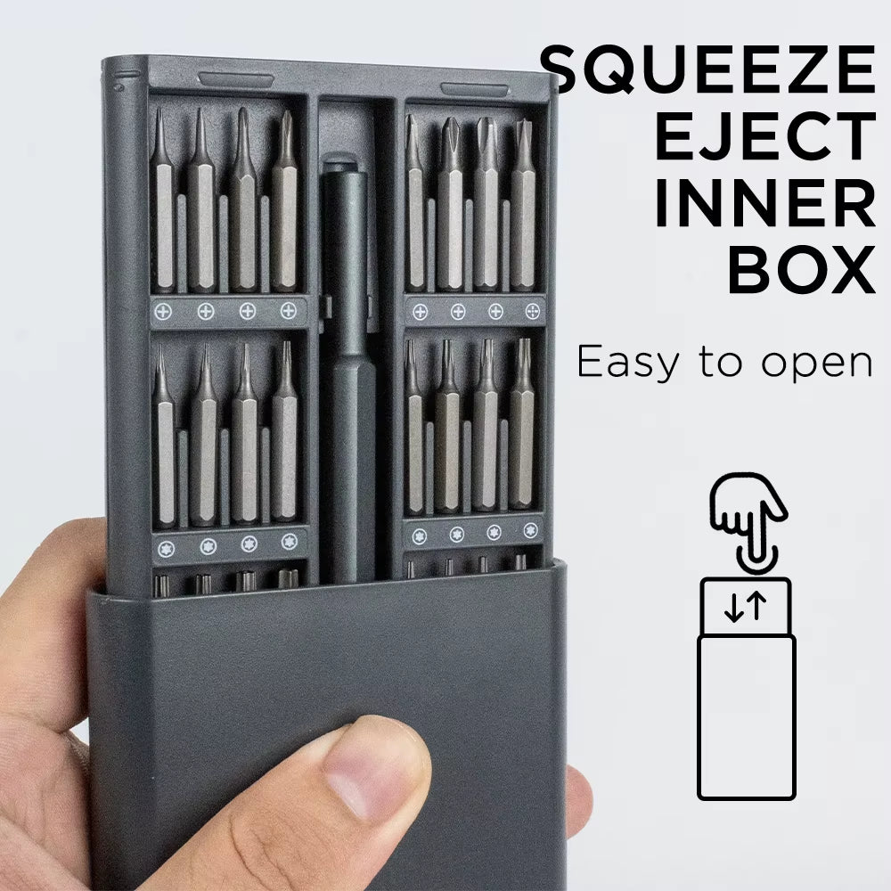 Upgrade your repair game with this 25/63 in 1 Magnetic Precision Screwdriver Set - perfect for your mobile and PC fixes! 🌟🔧 #DIY #TechRepair #Gadgets