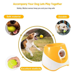 Automatic Ball Launcher for Dogs - Interactive Tennis Thrower with Adjustable Distances thumbnail 3