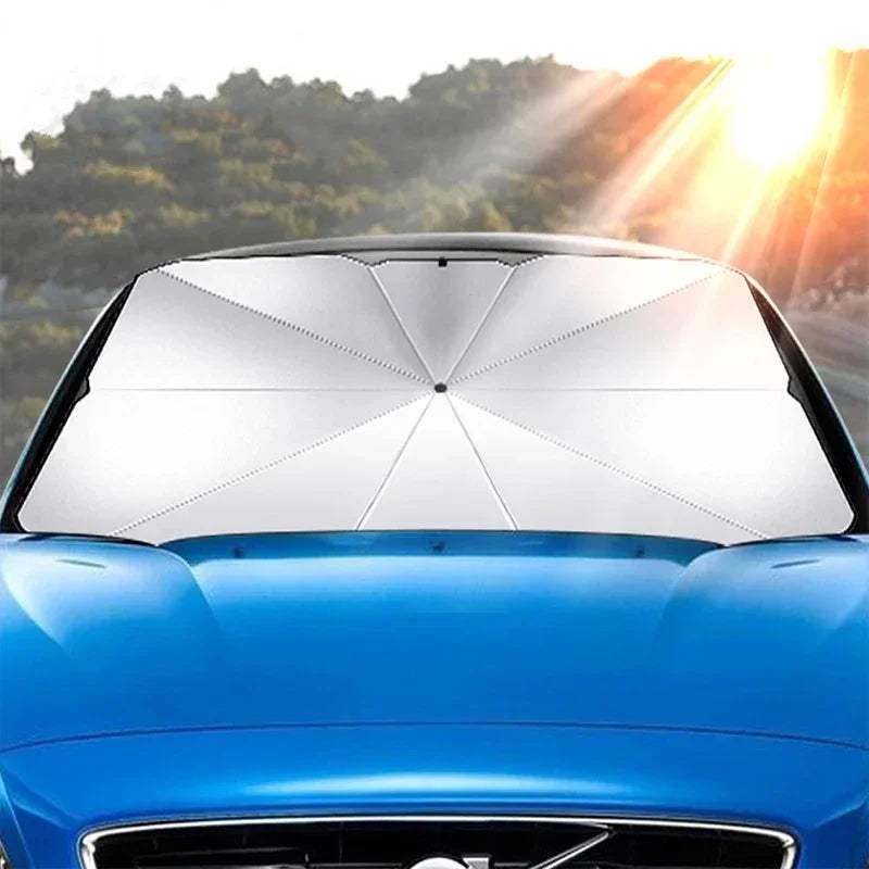 Car Sun Shade Protector – Foldable Windshield Parasol, UV & Heat Blocker, Auto Front Window Sunshade for All Seasons - Hardonia