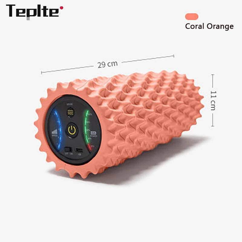Electric Foam Roller – Deep Tissue Vibration Massage, 4 Speeds, USB Rechargeable - Hardonia