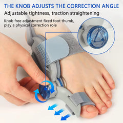 Unisex Bunion Corrector Foot Hallux Valgus Braces Rotatable Toe Separator Straightener Adjustable Pedicure Finger Toe Corrector thumbnail 4