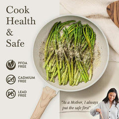 Upgrade your kitchen game with the CAROTE 14-Piece Nonstick Cookware Set! 🥘✨ Includes utensils and pan protectors for the ultimate cooking experience! #KitchenEssentials #CookingSet thumbnail 4
