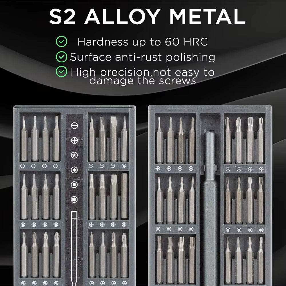 Upgrade your repair game with this 25/63 in 1 Magnetic Precision Screwdriver Set - perfect for your mobile and PC fixes! 🌟🔧 #DIY #TechRepair #Gadgets