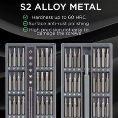 Upgrade your repair game with this 25/63 in 1 Magnetic Precision Screwdriver Set - perfect for your mobile and PC fixes! 🌟🔧 #DIY #TechRepair #Gadgets thumbnail 3