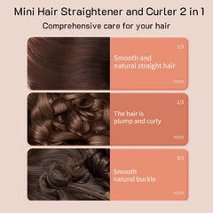 Portable Cordless USB Hair Straightener Brush – Perfect for Travel and Dorm Life! Straighten or Curl Short Hair with Ease! thumbnail 3