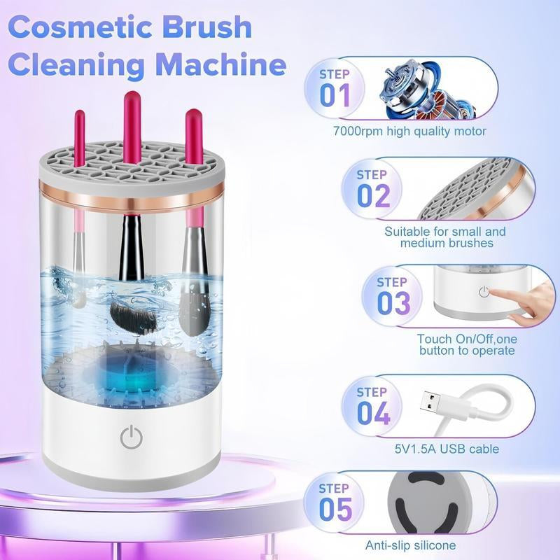 Say goodbye to dirty brushes! 🎉 Upgrade your beauty routine with our Automatic Electric Makeup Brush Cleaner - the perfect gift for flawless makeup lovers! 💖✨ #MakeupMagic #BeautyEssentials