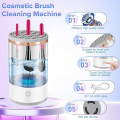 Say goodbye to dirty brushes! 🎉 Upgrade your beauty routine with our Automatic Electric Makeup Brush Cleaner - the perfect gift for flawless makeup lovers! 💖✨ #MakeupMagic #BeautyEssentials thumbnail 2