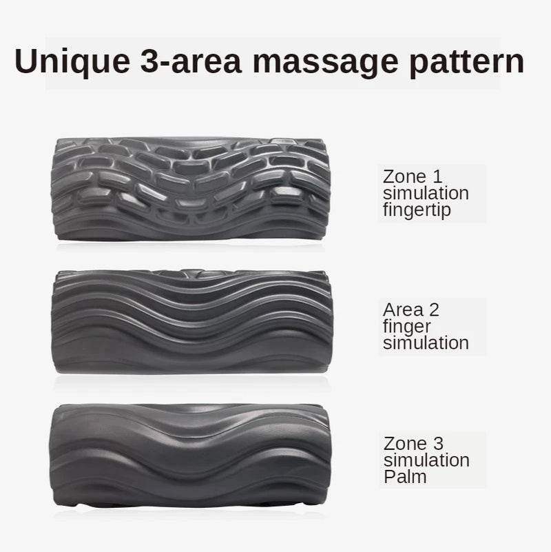Electric Foam Roller – Deep Tissue Vibration Massage, 4 Speeds, USB Rechargeable - Hardonia