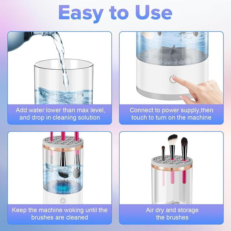 Say goodbye to dirty brushes! 🎉 Upgrade your beauty routine with our Automatic Electric Makeup Brush Cleaner - the perfect gift for flawless makeup lovers! 💖✨ #MakeupMagic #BeautyEssentials