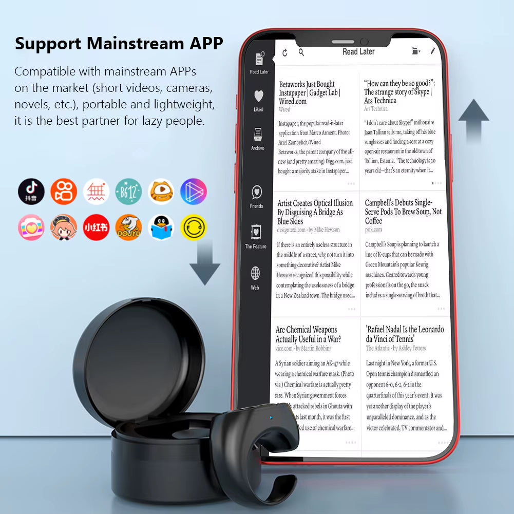 Elevate Your TikTok Game with This Bluetooth Ring Remote – Perfect for Selfies, Browsing, and More!