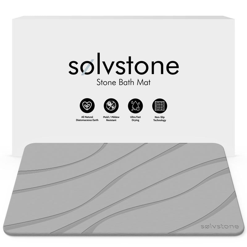 Transform your bathroom with SØLVSTONE's Quick Dry Stone Mat - Wave your way to style and comfort! 🌊✨