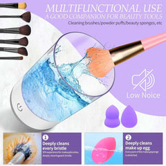 Say goodbye to dirty brushes! 🎉 Upgrade your beauty routine with our Automatic Electric Makeup Brush Cleaner - the perfect gift for flawless makeup lovers! 💖✨ #MakeupMagic #BeautyEssentials thumbnail 4