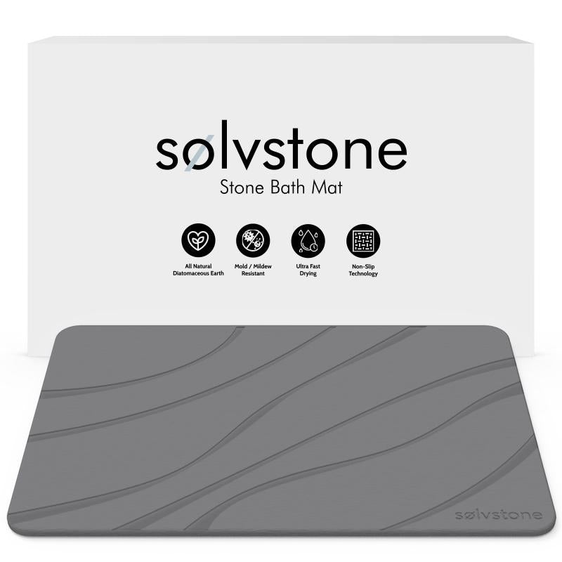 Transform your bathroom with SØLVSTONE's Quick Dry Stone Mat - Wave your way to style and comfort! 🌊✨