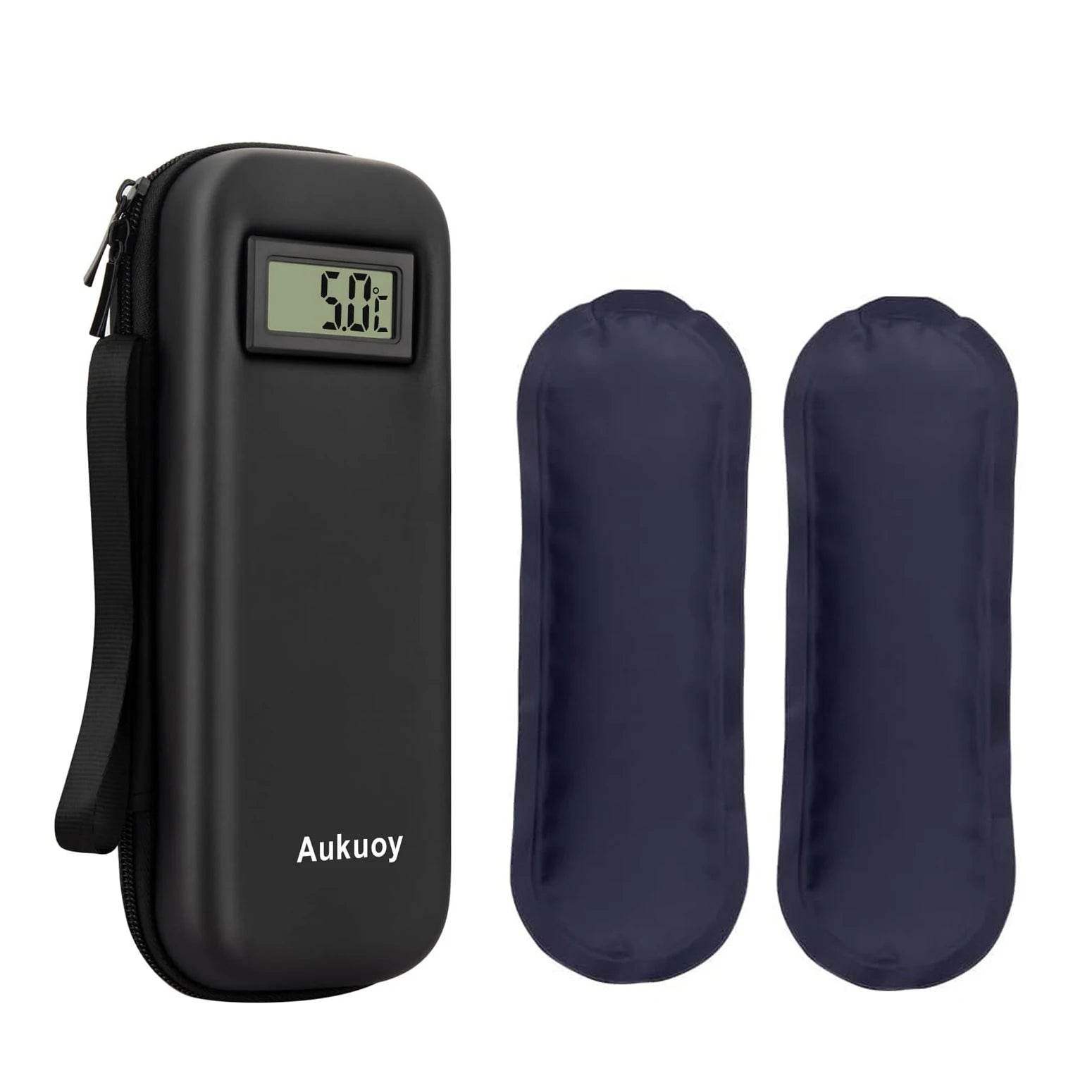 Insulin Travel Cooler with Digital Thermometer - Temperature-Controlled Diabetic Medication Case - Hardonia