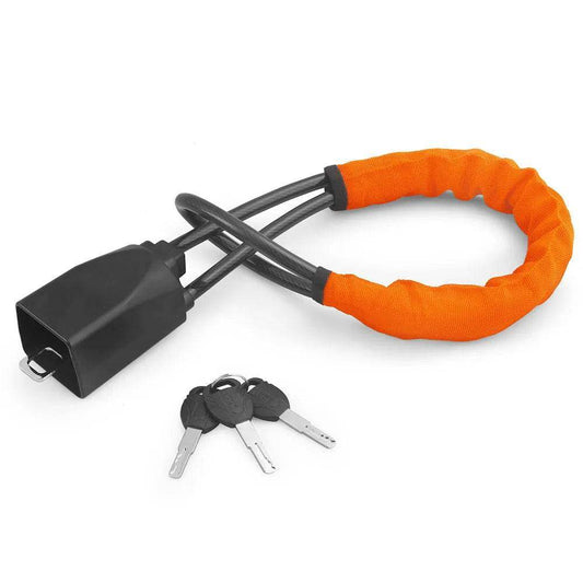 Universal Car Steering Wheel Lock with Seat Belt Anchor - Anti-Theft Protection - Hardonia
