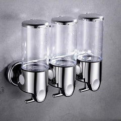 Transform Your Bathroom with Our Stylish Wall-Mount Soap Dispenser - Available in Single, Double, or Triple 500ml Options! thumbnail 2