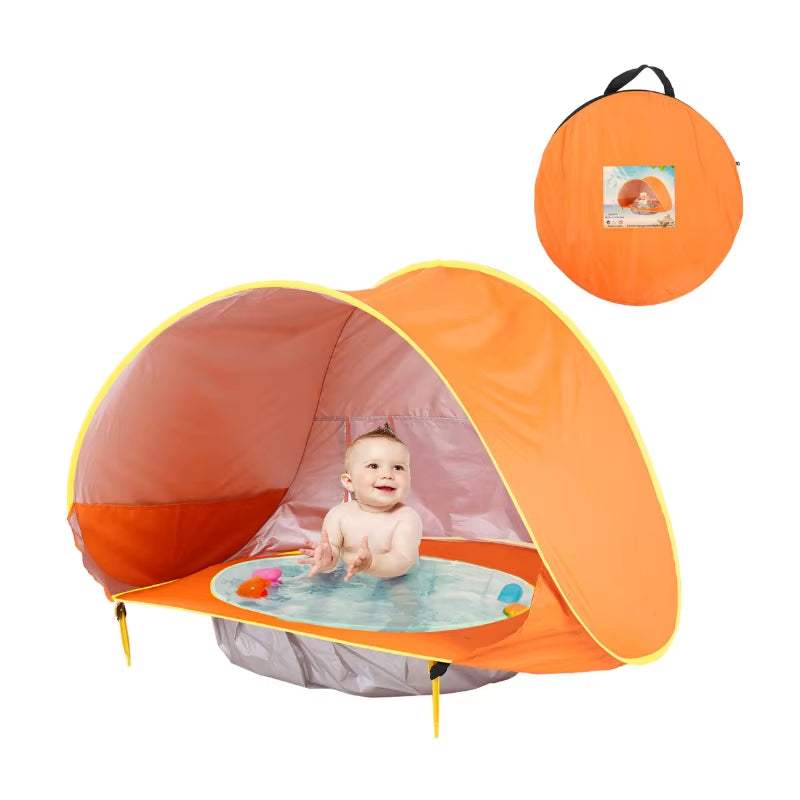 Ultimate Baby Beach Tent: Waterproof Pop-Up Sunshade Awning with Pool for Outdoor Fun! - Hardonia