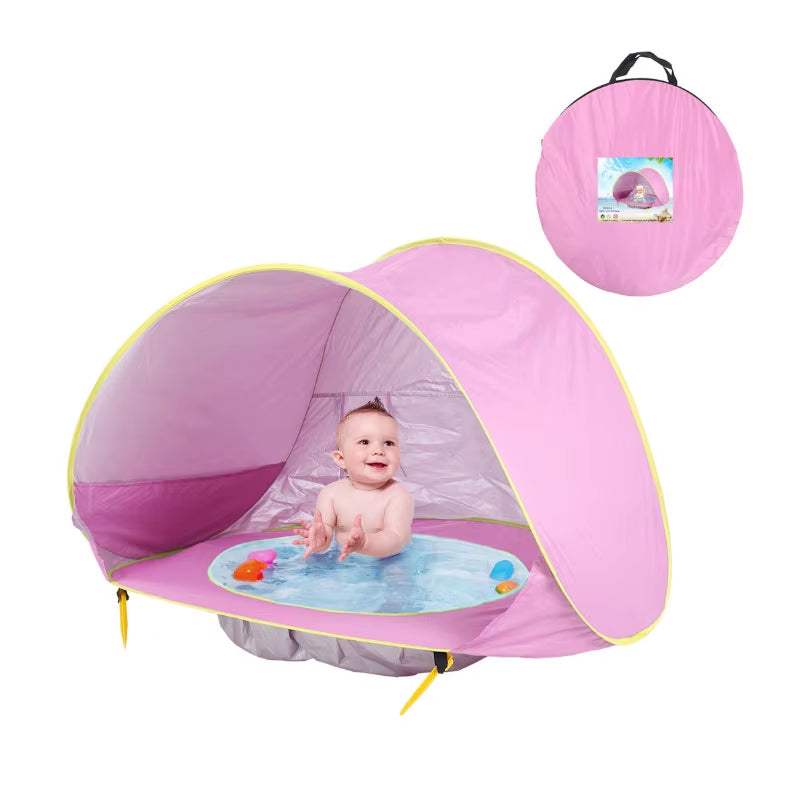 Ultimate Baby Beach Tent: Waterproof Pop-Up Sunshade Awning with Pool for Outdoor Fun! - Hardonia