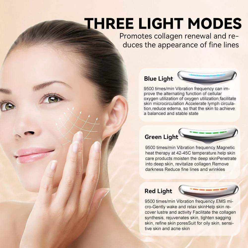 Professional 3-Mode LED Face & Neck Sculpting Device - Hardonia
