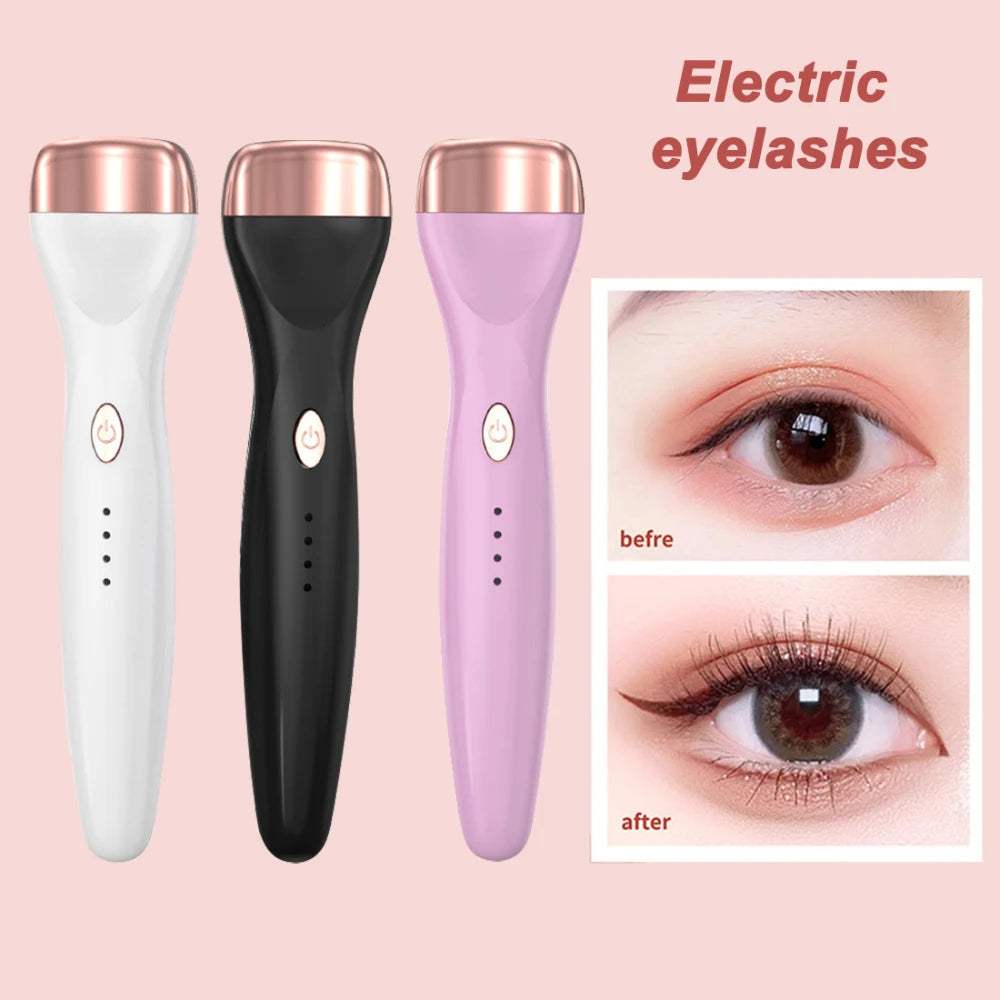 5D Heated Eyelash Curler – Electric Long-Lasting Lash Perm Tool with 3 Heat Modes, Portable USB Curling Wand - Hardonia