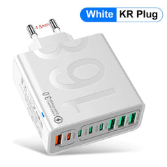 Power Up Your Devices Anywhere with Our 150W Multi Ports USB Fast Charger! Perfect for Xiaomi, iPhone, Samsung, and Huawei! 🌍⚡ #TravelCharger #FastCharging thumbnail 15