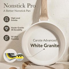Upgrade your kitchen game with the CAROTE 14-Piece Nonstick Cookware Set! 🥘✨ Includes utensils and pan protectors for the ultimate cooking experience! #KitchenEssentials #CookingSet thumbnail 3