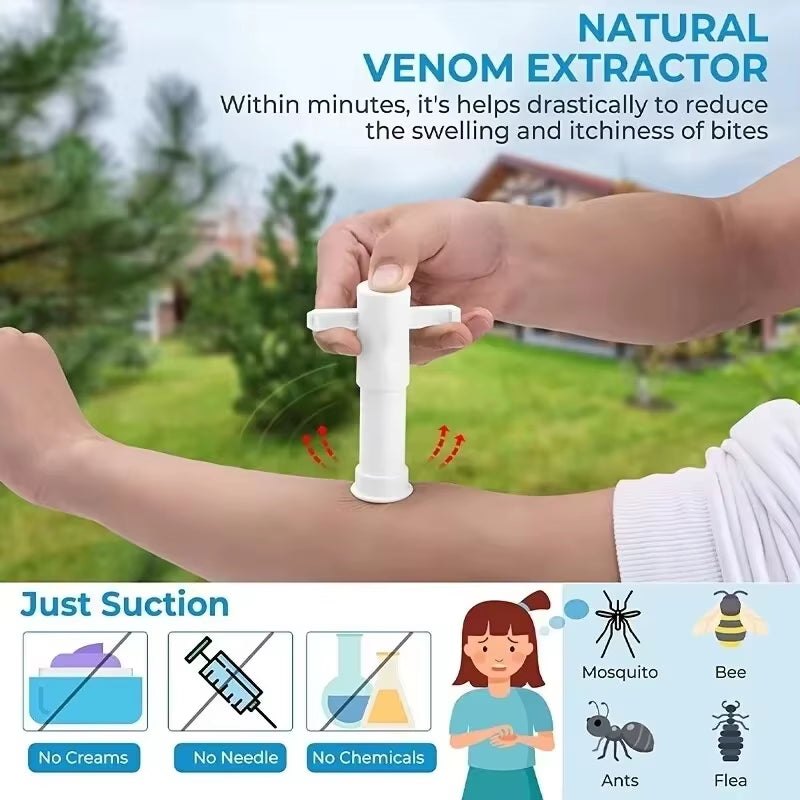 Say Goodbye to Bug Bites! 🌼✨ Get the Vacuum Venom Suction Tool for Instant Relief from Bee & Wasp Stings—Your Outdoor Emergency Essential! 🐝💪