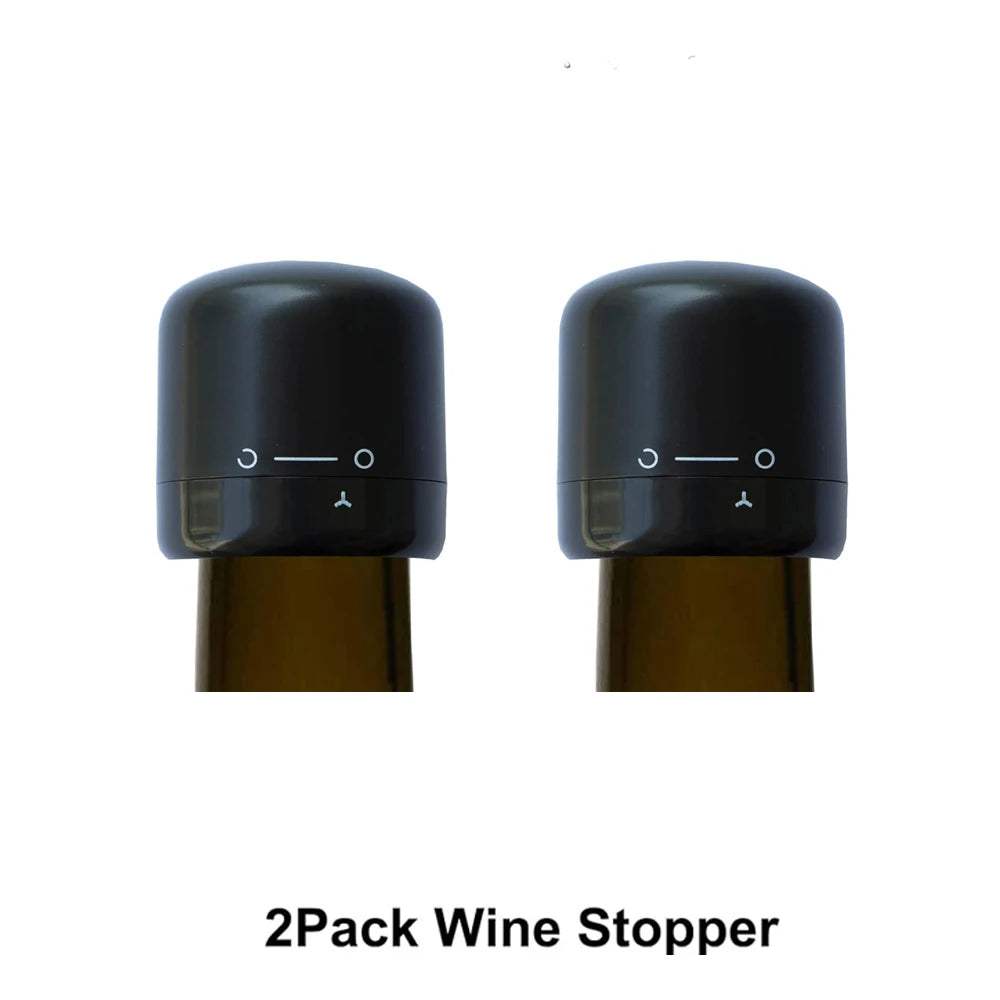 Champagne & Wine Bottle Stopper Set – Reusable Silicone Wine Savers, Leak-Proof Airtight Seal, Keeps Wine & Sparkling Fresh - Hardonia